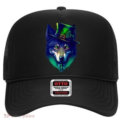 Leprechaun Wolf Irish Wolf Lover St Patrick's Day Hat