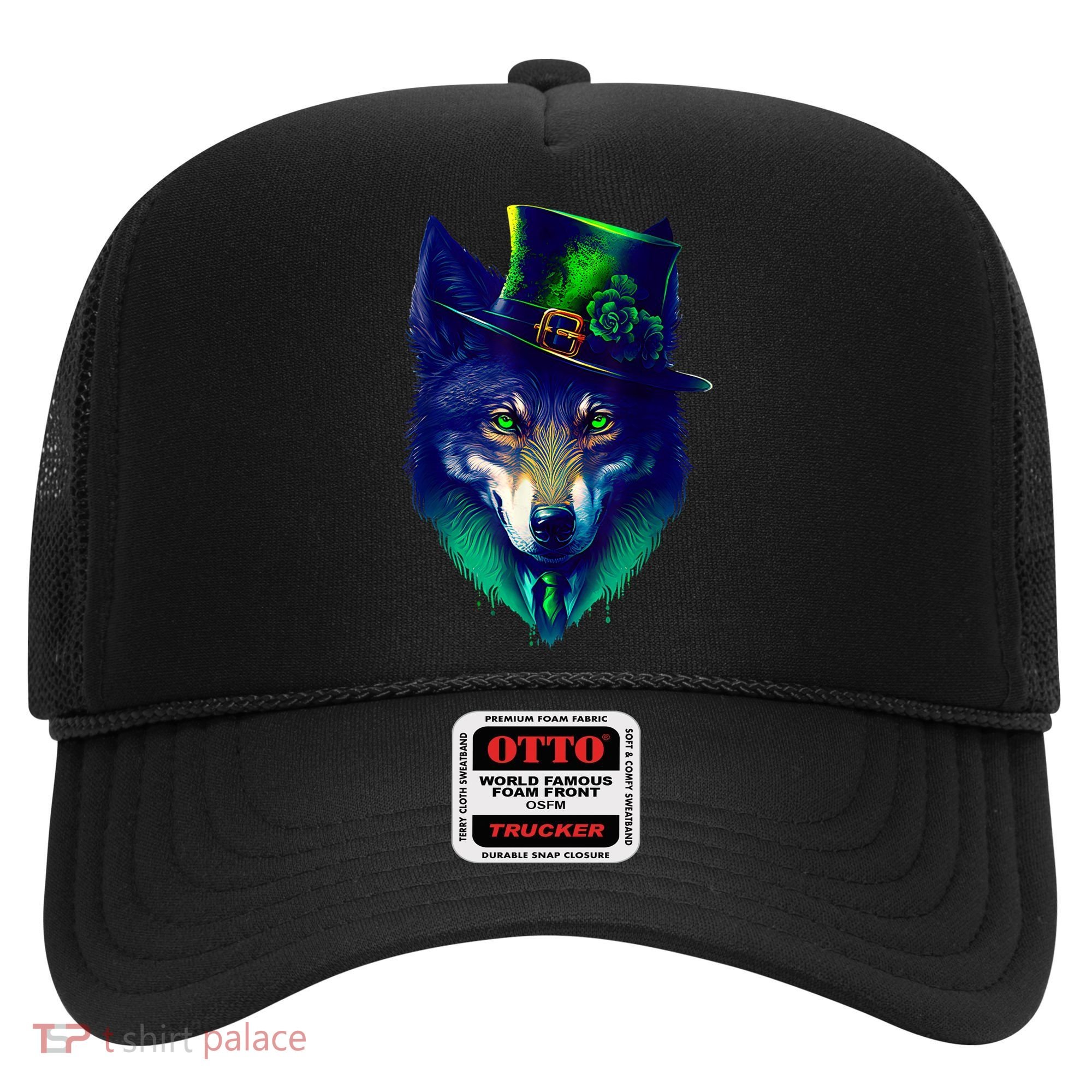 Leprechaun Wolf Irish Wolf Lover St Patrick's Day Hat