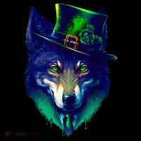 Leprechaun Wolf Irish Wolf Lover St Patrick's Day Tote Bag thumb 4