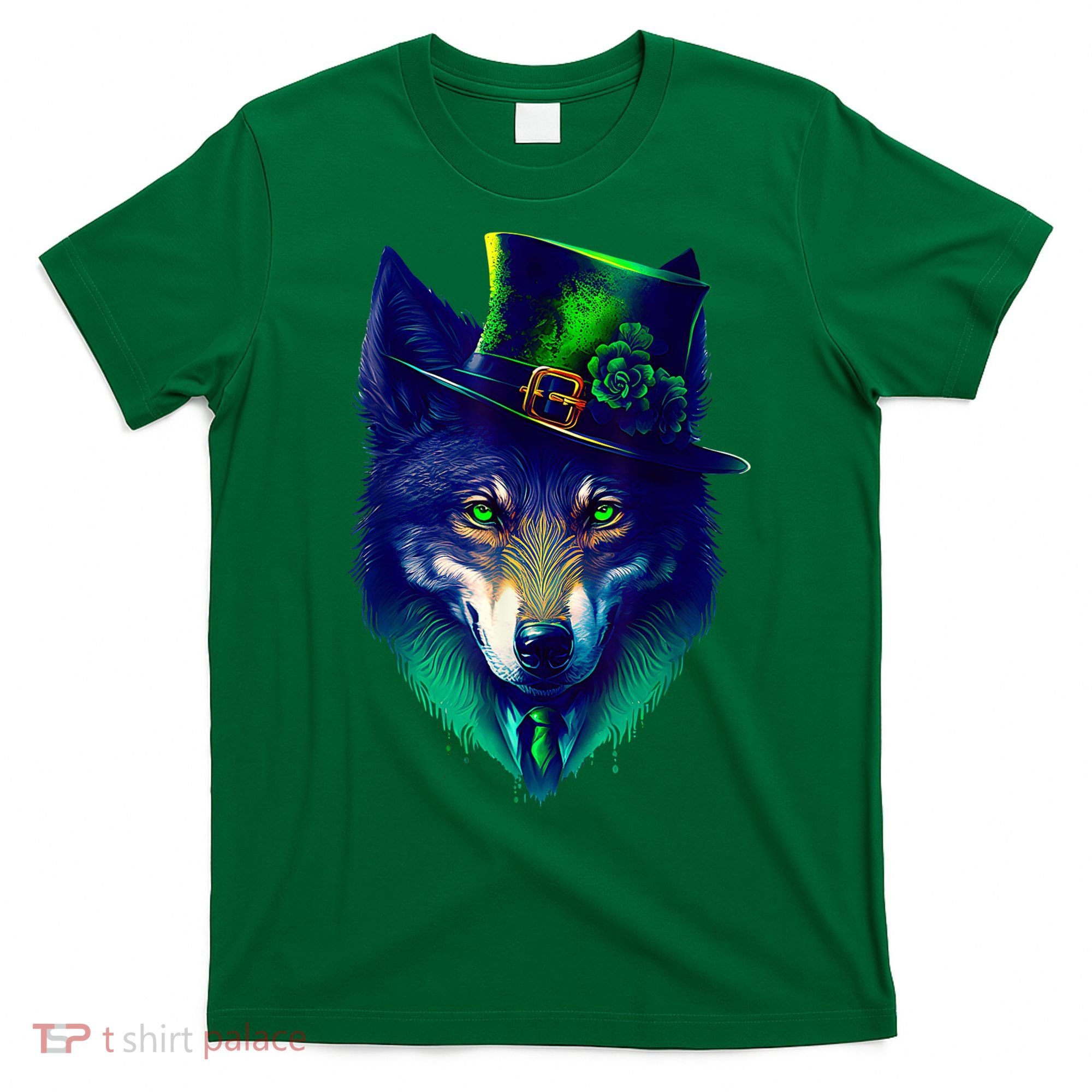 Leprechaun Wolf Irish Wolf Lover St Patrick's Day T-Shirt