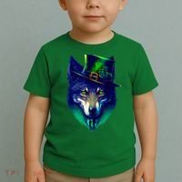 Leprechaun Wolf Irish Wolf Lover St Patrick's Day Toddler T-Shirt thumb 2