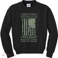 Fight For Your Loved Ones Veteran Kids Sweatshirt thumb 0