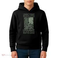 Fight For Your Loved Ones Veteran Kids Hoodie thumb 4