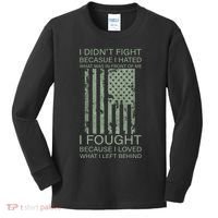 Fight For Your Loved Ones Veteran Kids Long Sleeve Shirt thumb 0