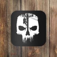 Lineman Worker Journeyman Skull Line Man Patriotic Labor Day Coaster thumb 0