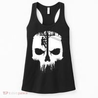 Lineman Worker Journeyman Skull Line Man Patriotic Labor Day Women's Tank Top thumb 0