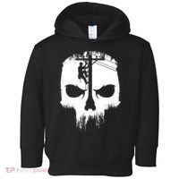 Lineman Worker Journeyman Skull Line Man Patriotic Labor Day Toddler Hoodie thumb 0