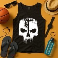 Lineman Worker Journeyman Skull Line Man Patriotic Labor Day Tank Top thumb 4