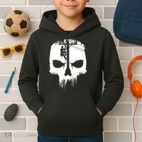 Lineman Worker Journeyman Skull Line Man Patriotic Labor Day Kids Hoodie thumb 2