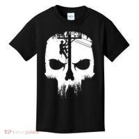 Lineman Worker Journeyman Skull Line Man Patriotic Labor Day Kids T-Shirt thumb 0