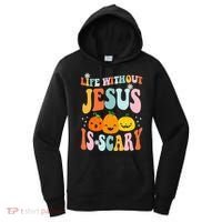 Life Without Jesus Is Scary Fun Halloween Pumpkin Christian Catholic Women's Hoodie thumb 0