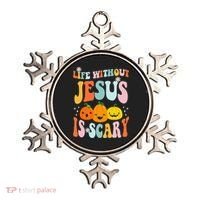 Life Without Jesus is Scary Fall Christian Halloween Jesus Ornament thumb 0