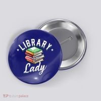 Library Workers Library Lady Librarians School Librarians Gift Button thumb 0