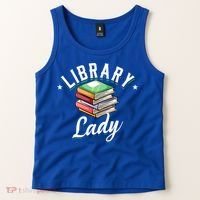 Library Workers Library Lady Librarians School Librarians Gift Tank Top thumb 2