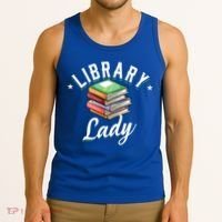 Library Workers Library Lady Librarians School Librarians Gift Tank Top thumb 3