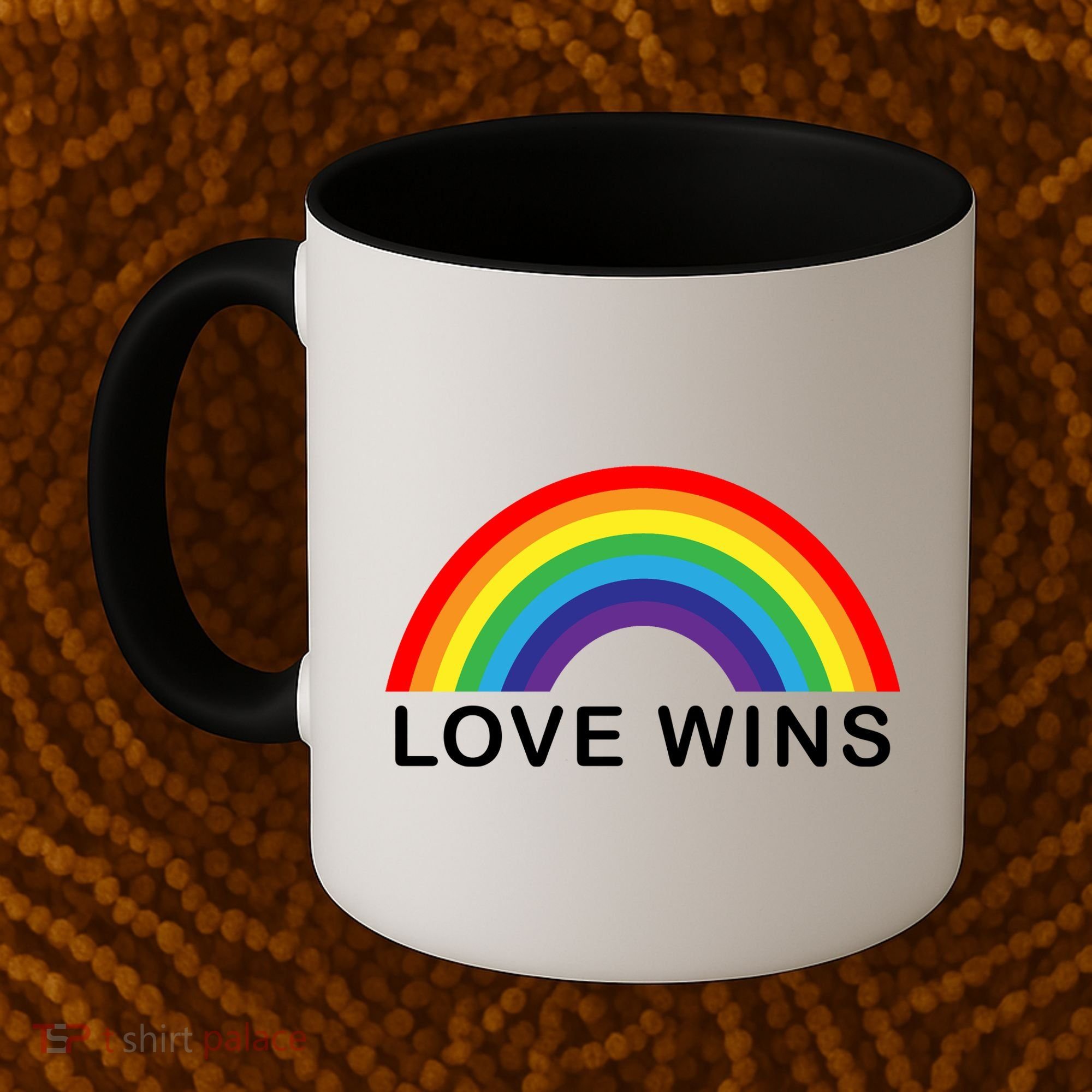 Love Wins Lgbtq Pride Month Rainbow Coffee Mug