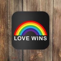 Love Wins Lgbtq Pride Month Rainbow Coaster thumb 0