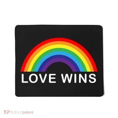 Love Wins Lgbtq Pride Month Rainbow Mousepad