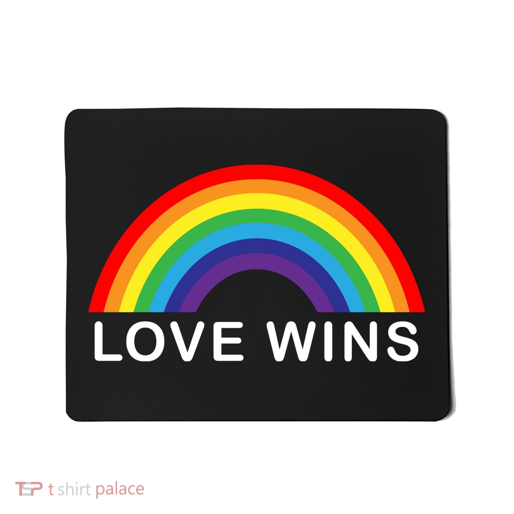Love Wins Lgbtq Pride Month Rainbow Mousepad