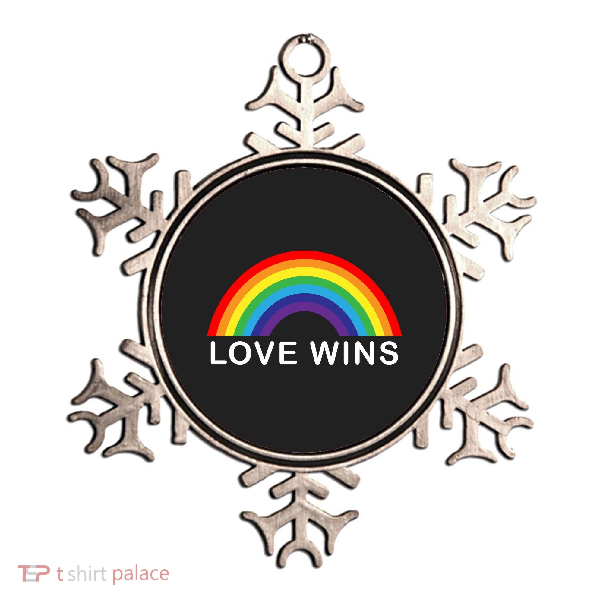 Love Wins Lgbtq Pride Month Rainbow Ornament