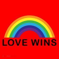 Love Wins Lgbtq Pride Month Rainbow Santa Hat thumb 1