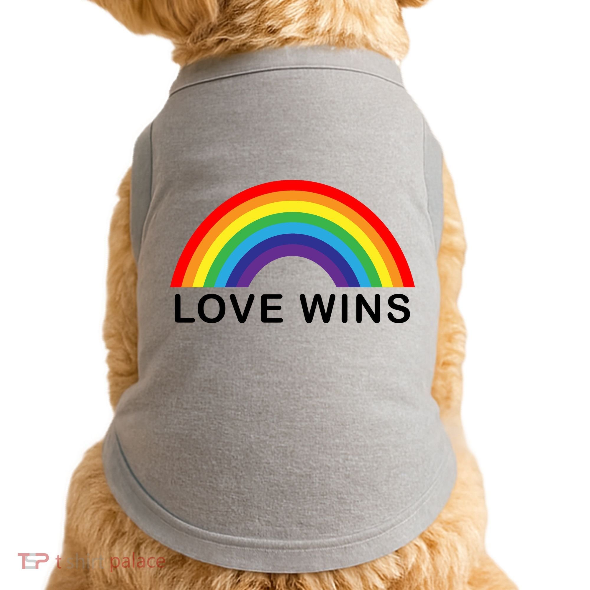 Love Wins Lgbtq Pride Month Rainbow Doggie Tank