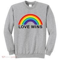 Love Wins Lgbtq Pride Month Rainbow Sweatshirt thumb 0