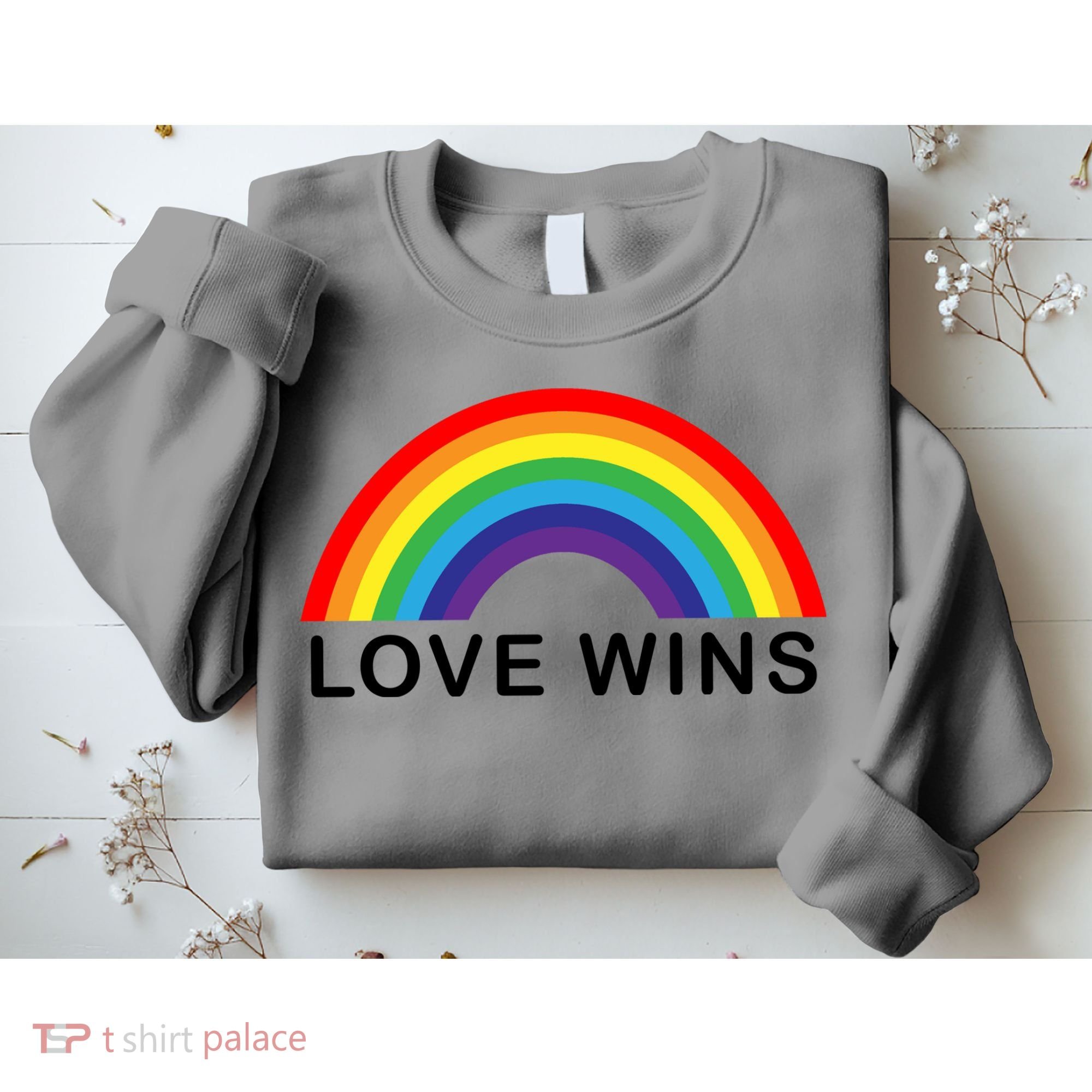 Love Wins Lgbtq Pride Month Rainbow Sweatshirt
