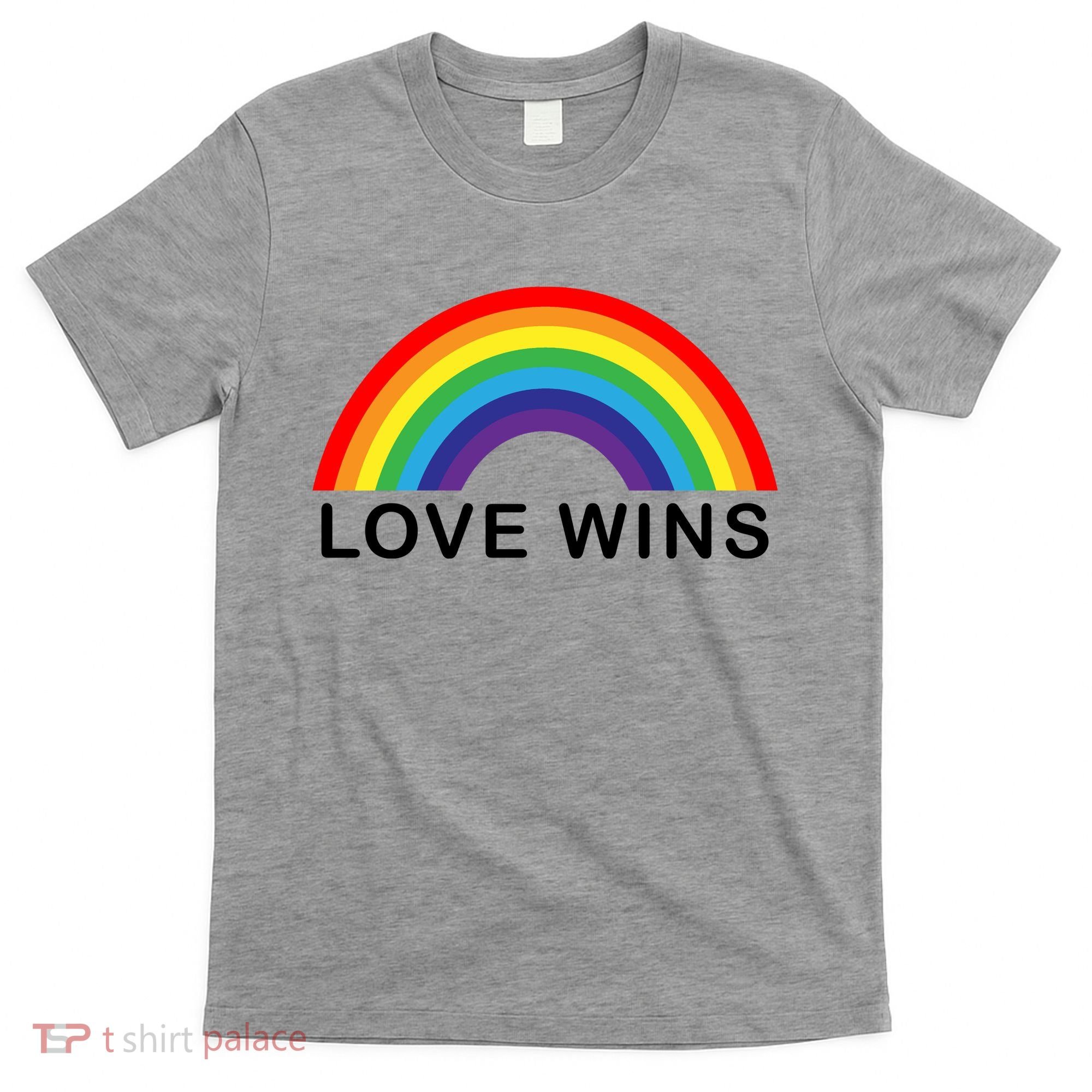 Love Wins Lgbtq Pride Month Rainbow T-Shirt