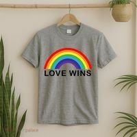 Love Wins Lgbtq Pride Month Rainbow T-Shirt thumb 2