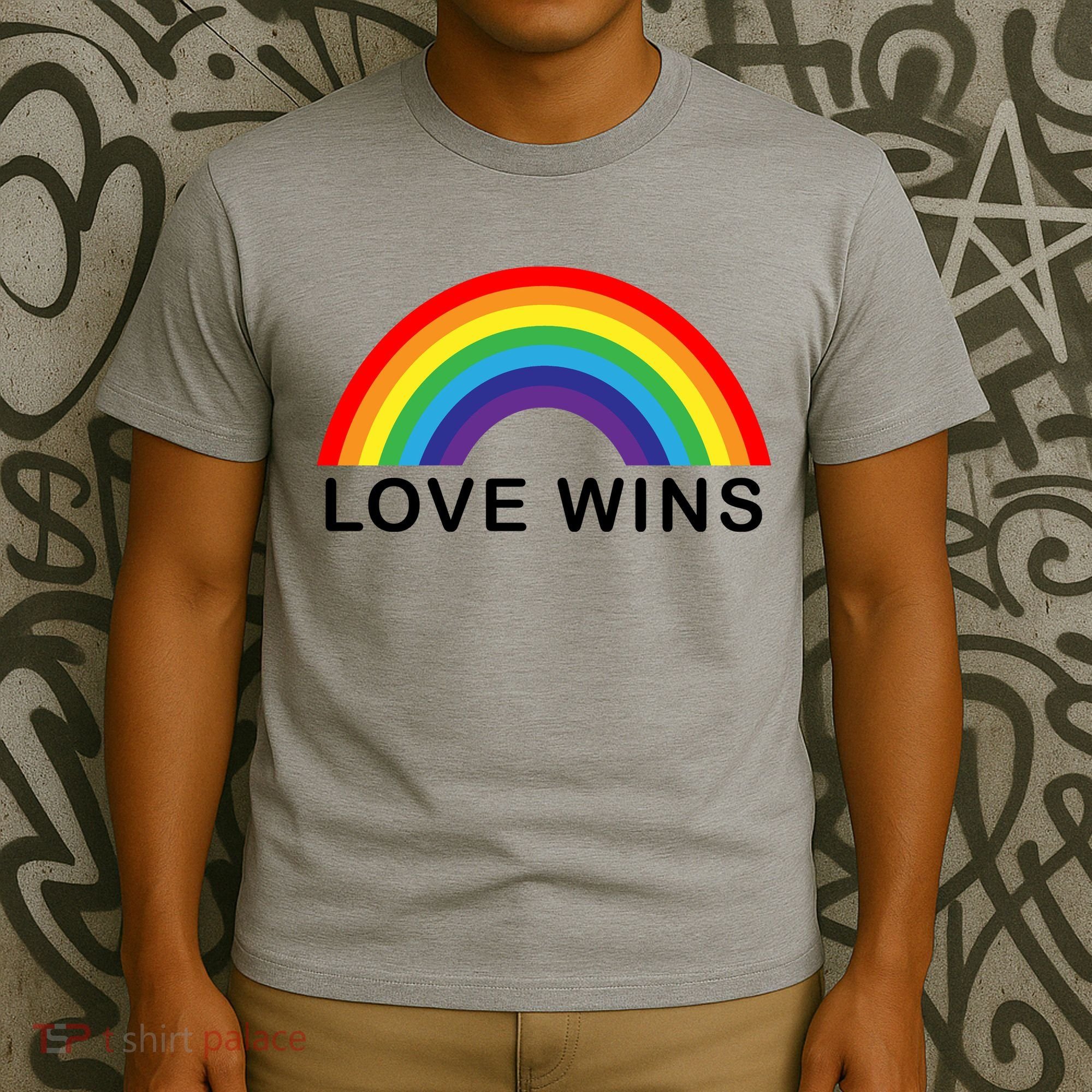 Love Wins Lgbtq Pride Month Rainbow T-Shirt