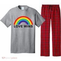 Love Wins Lgbtq Pride Month Rainbow Pajama Set thumb 0