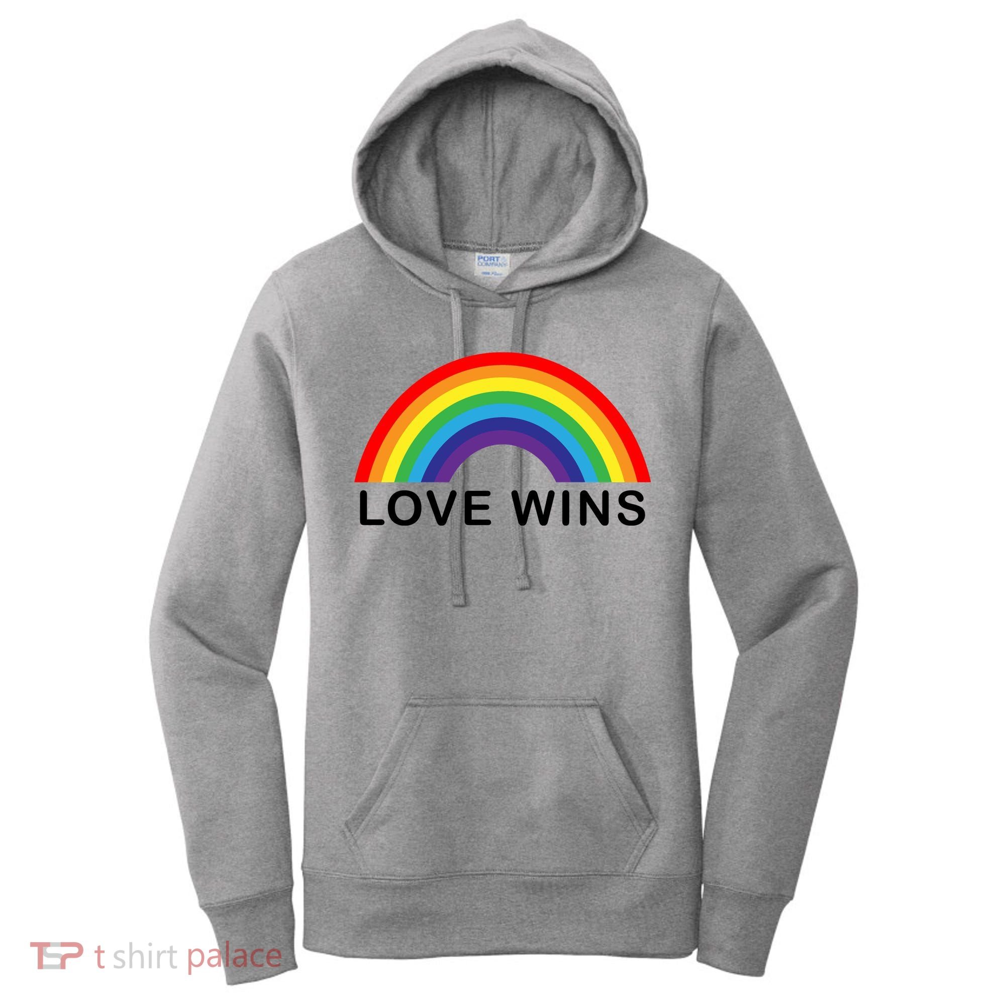 Love Wins Lgbtq Pride Month Rainbow Women's Hoodie