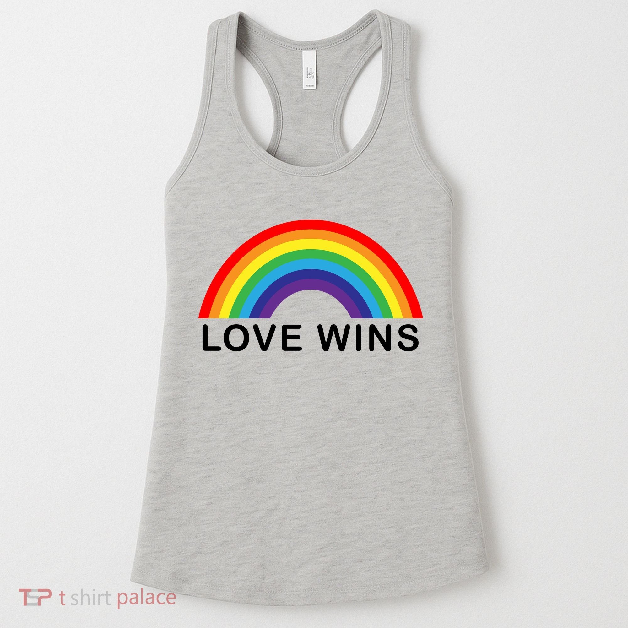 Love Wins Lgbtq Pride Month Rainbow Women's Tank Top