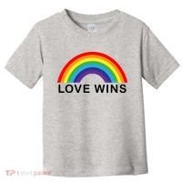 Love Wins Lgbtq Pride Month Rainbow Toddler T-Shirt thumb 0
