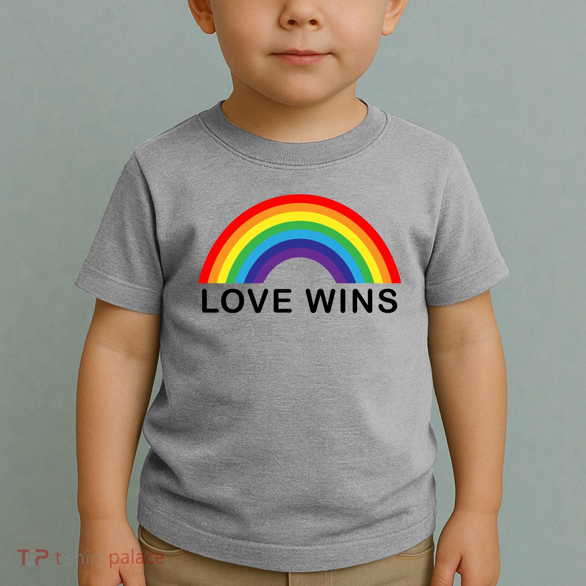 Love Wins Lgbtq Pride Month Rainbow Toddler T-Shirt