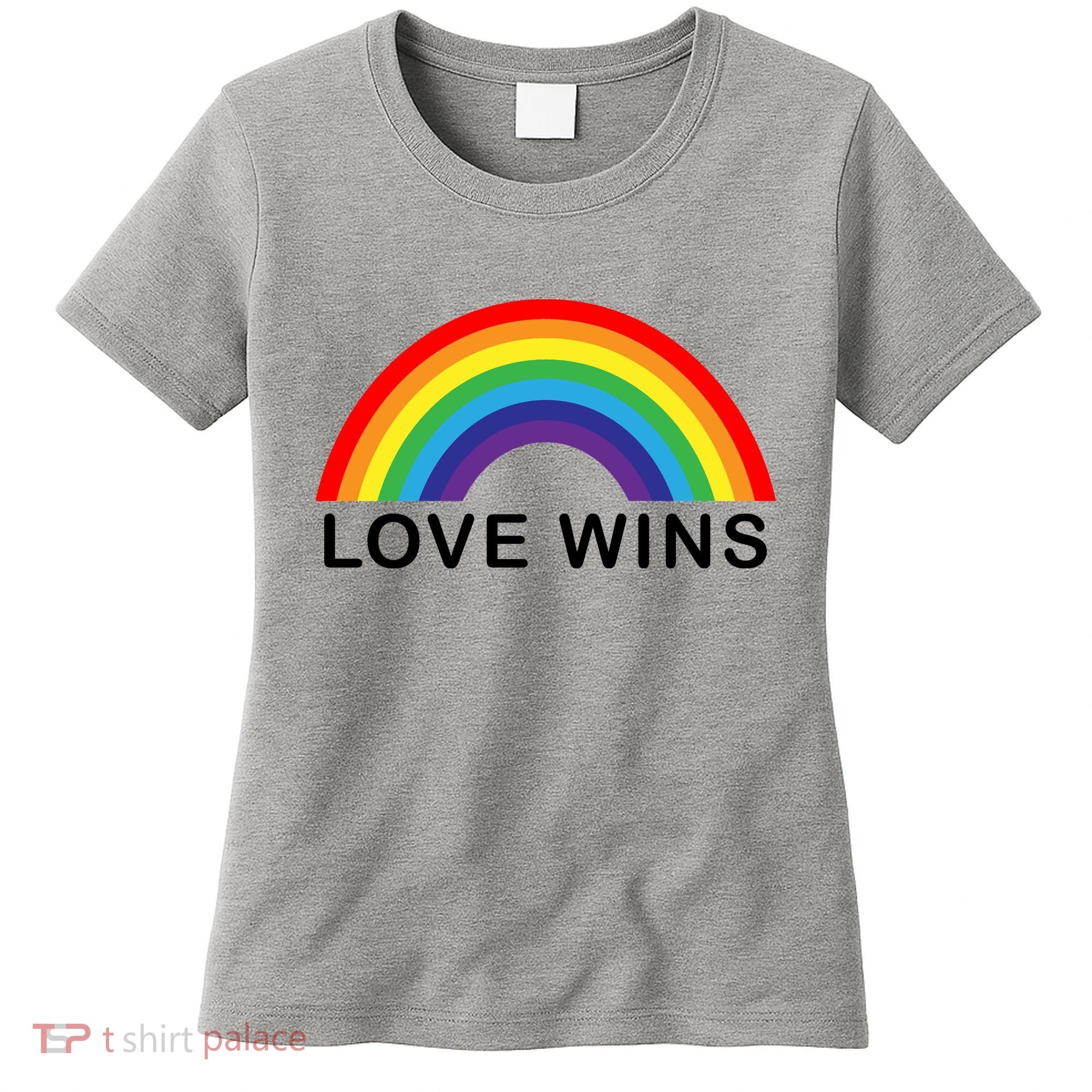 Love Wins Lgbtq Pride Month Rainbow Women's T-Shirt