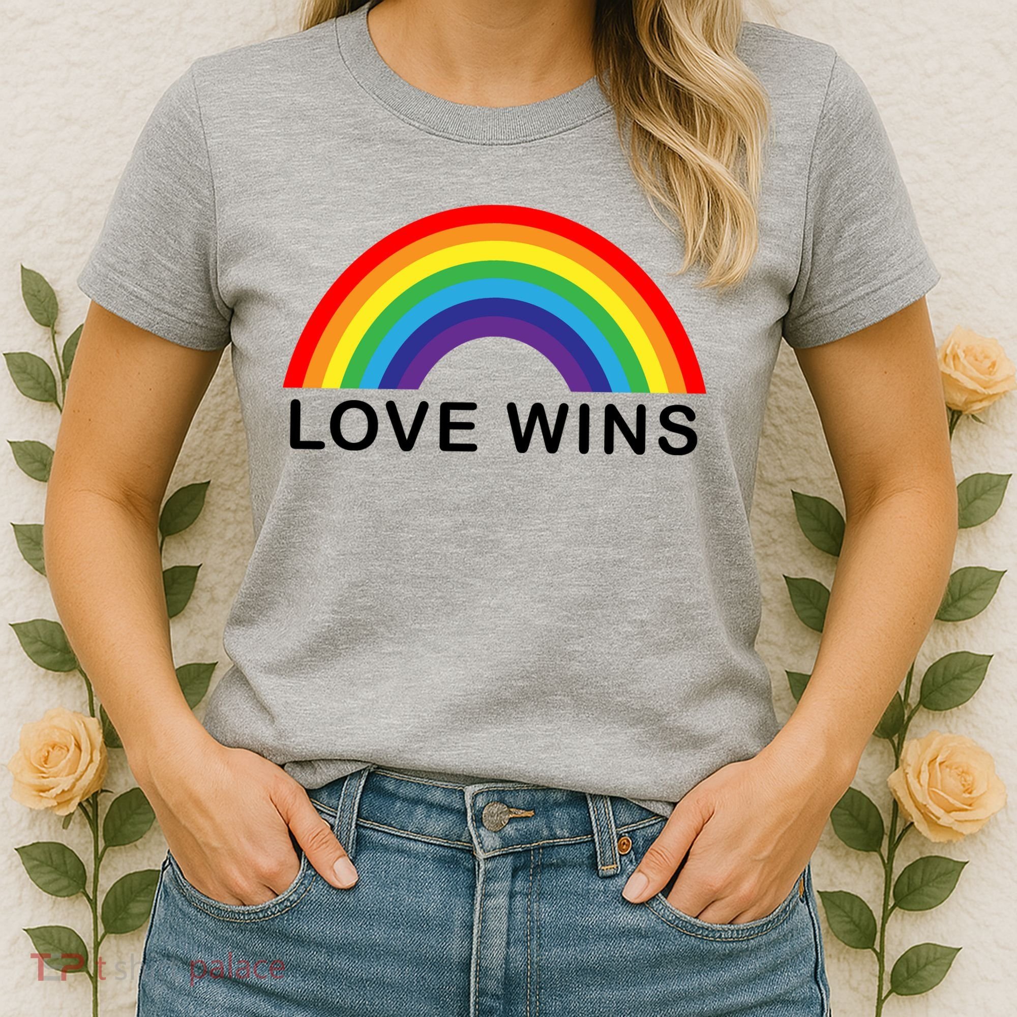 Love Wins Lgbtq Pride Month Rainbow Women's T-Shirt
