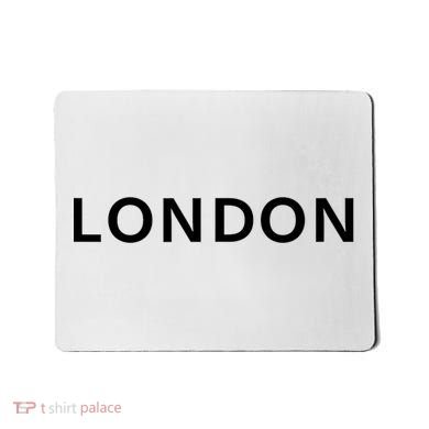 LONDON whiteblack Mousepad