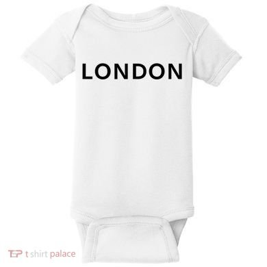 LONDON whiteblack Baby Bodysuit