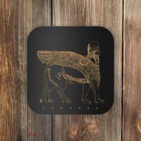 Lamassu Winged Lion Assyrian Sumerian Mesopotamia Coaster thumb 0