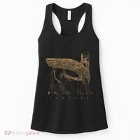 Lamassu Winged Lion Assyrian Sumerian Mesopotamia Women's Tank Top thumb 0