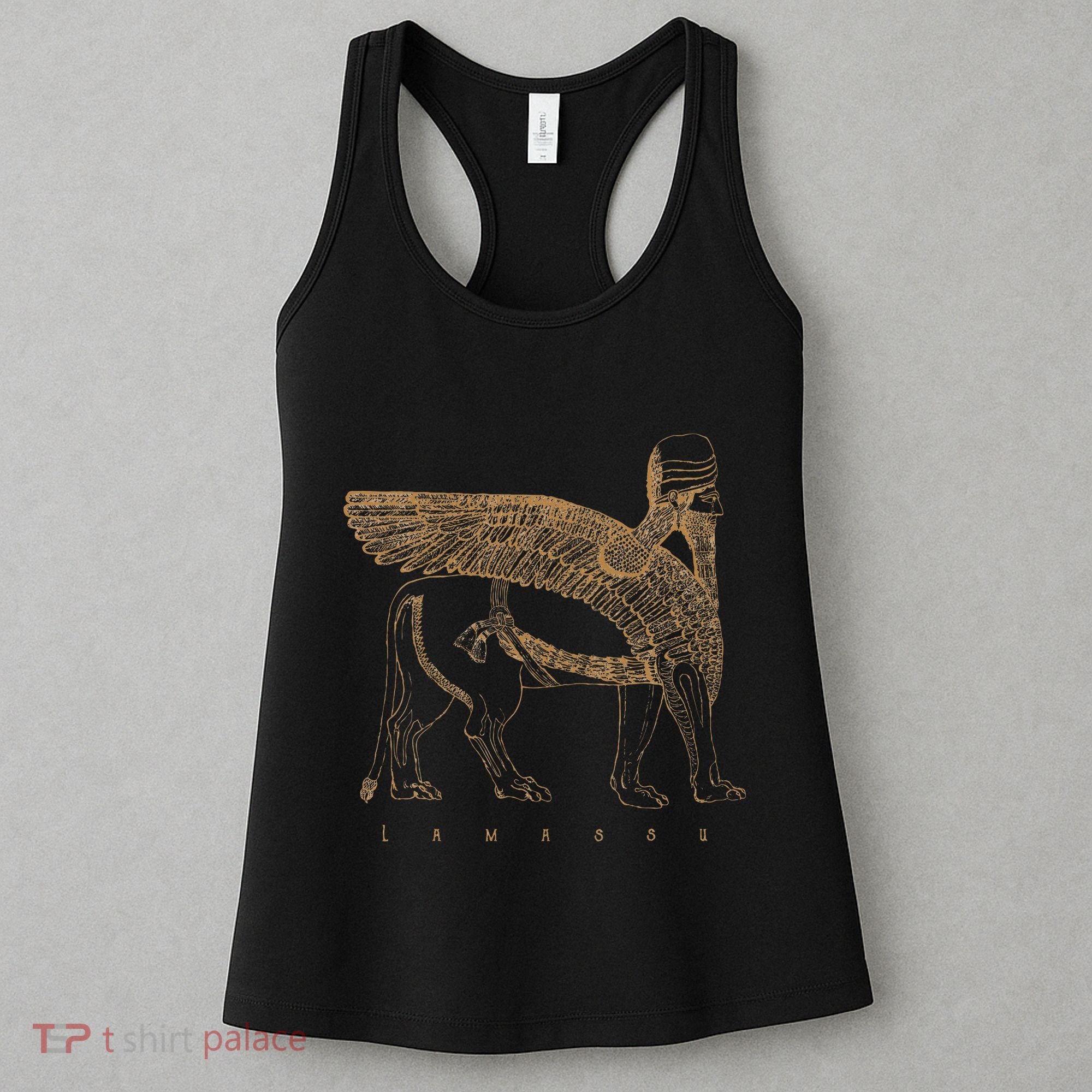 Lamassu Winged Lion Assyrian Sumerian Mesopotamia Women's Tank Top
