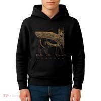 Lamassu Winged Lion Assyrian Sumerian Mesopotamia Kids Hoodie thumb 4