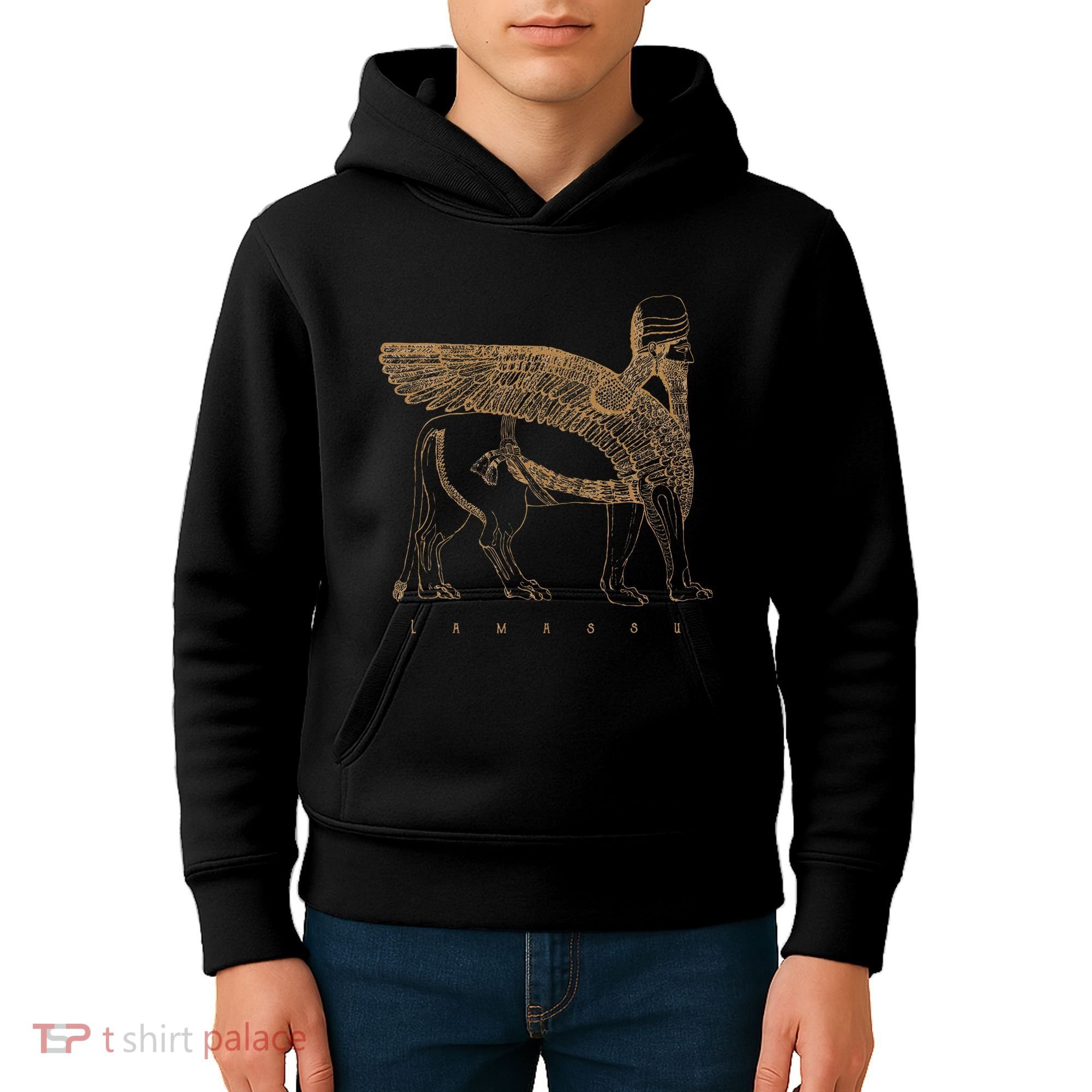 Lamassu Winged Lion Assyrian Sumerian Mesopotamia Kids Hoodie