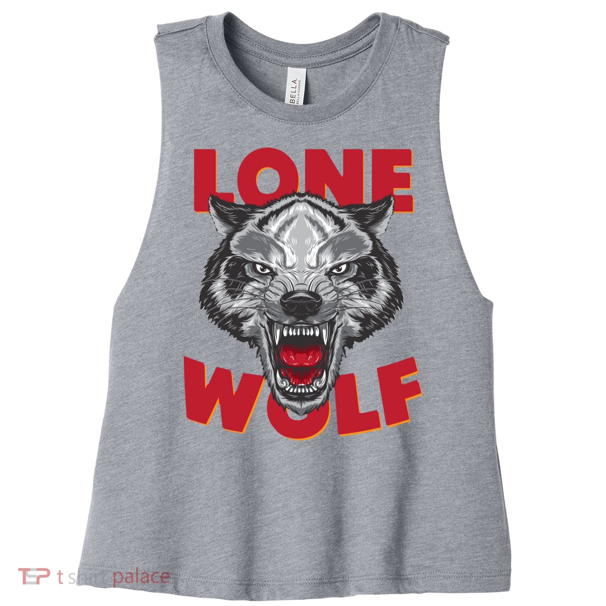 Lone Wolf Women's Racerback Cropped Tank