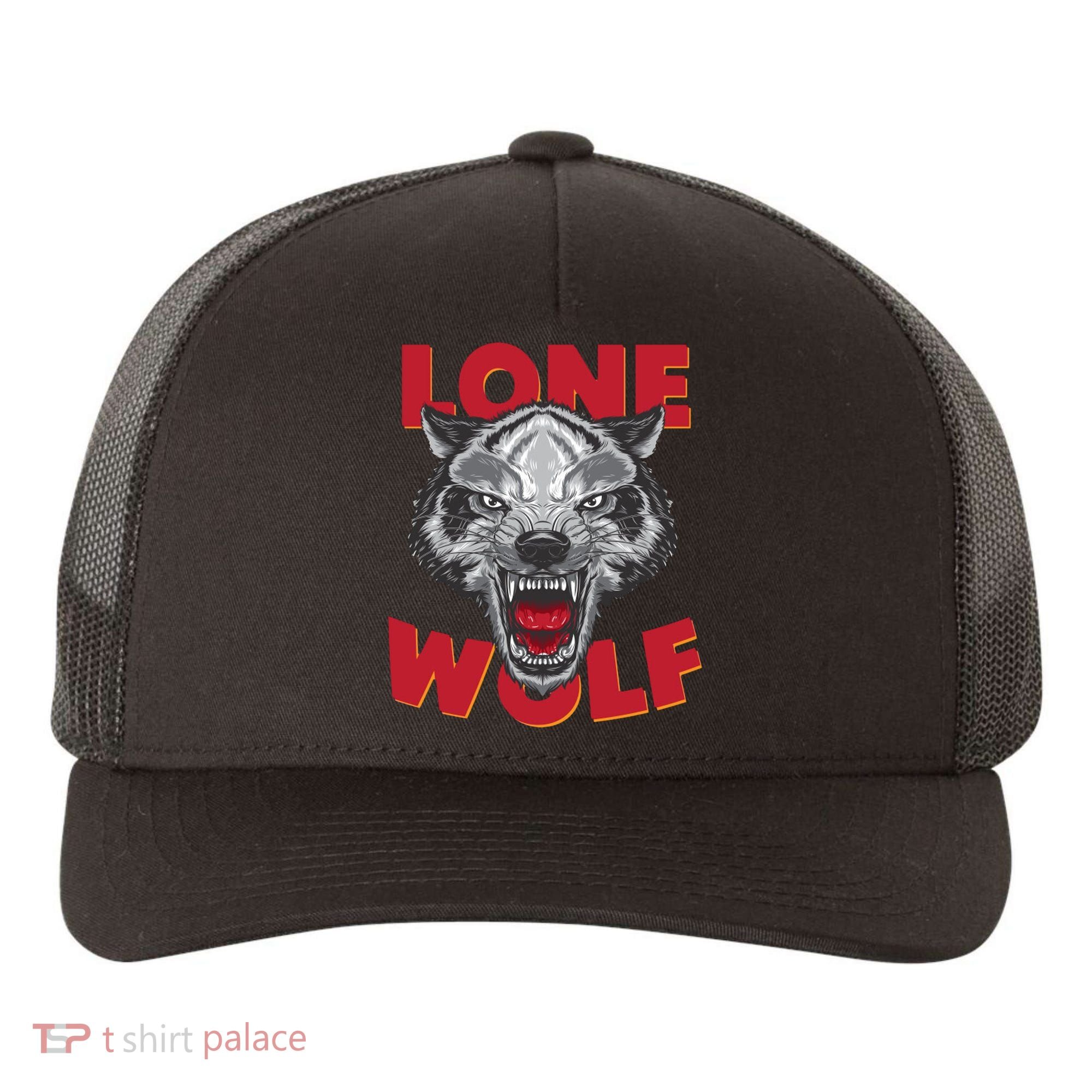 Lone Wolf Yupoong Adult 5-Panel Trucker Hat