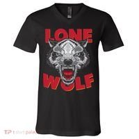 Lone Wolf V-Neck T-Shirt thumb 0