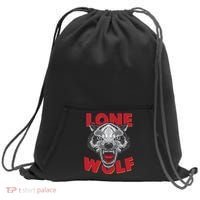 Lone Wolf Sweatshirt Cinch Pack Bag thumb 0