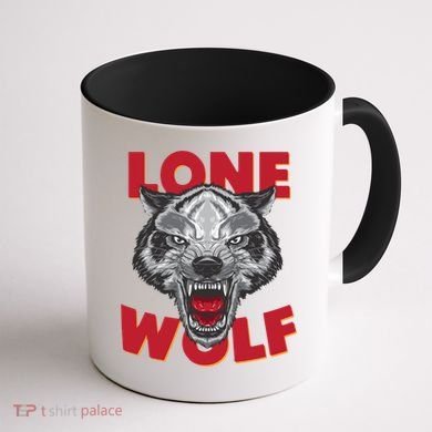 Lone Wolf Coffee Mug back